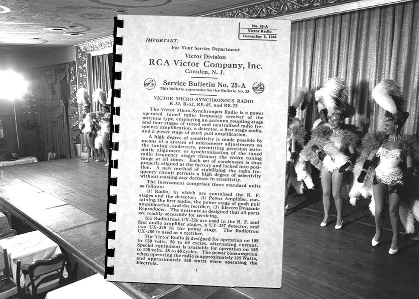 RCA VICTOR Antique Radio ELECTROLA R-32 R-52 RE-45 RE-75 Owners Service MANUAL