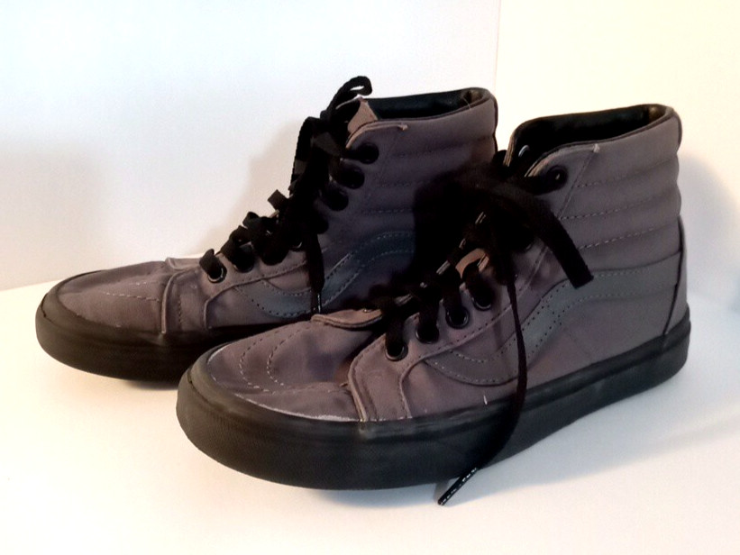 Vans Off The Wall Unisex Gray Hightop Skateboard Shoe Men's 5.5 Or Women's 7
