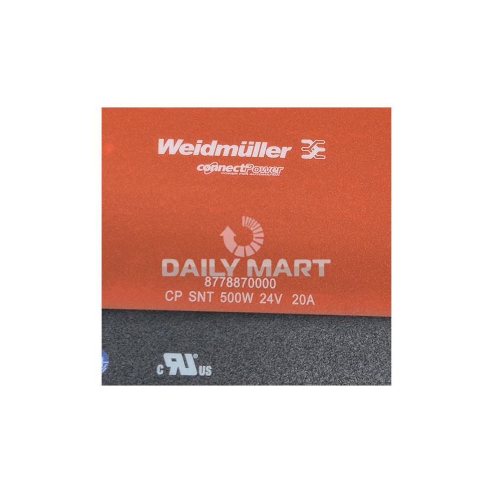 New In Box WEIDMULLER CP SNT 8778870000 Power 500W 24V 20A