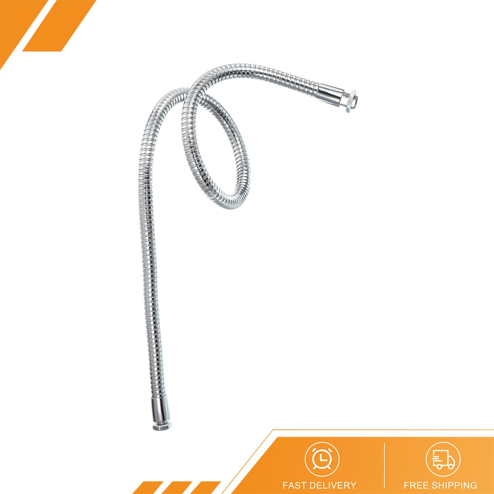 23.6" Universal Gooseneck Hose - M10/M8 Fine Thread Metal Bendable Hose Flexible
