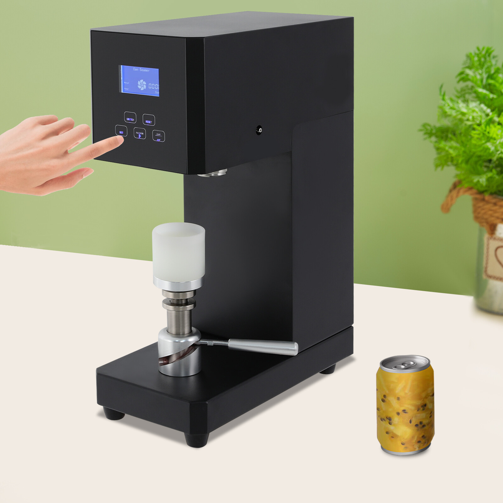 Semi automatic Tin Can Sealing Machine Cola Can Seamer Container Plastic Beer US