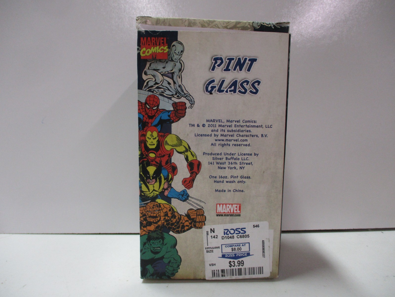 Marvel Comics Captain America Pint Glass