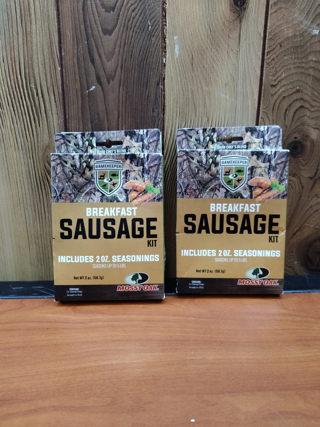 New 2- Mossy Oak Game Keeper Breakfast Sausage Kit Seasoning Up To 5 Pounds