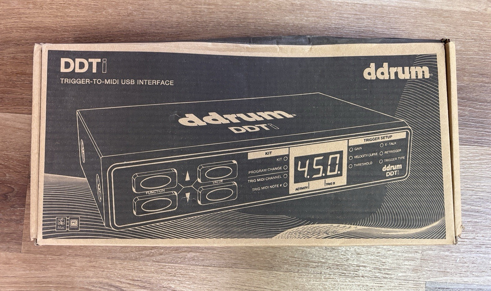 ddrum DDTI Trigger-to-MIDI USB Desktop MIDI Interface Trigger Input Module