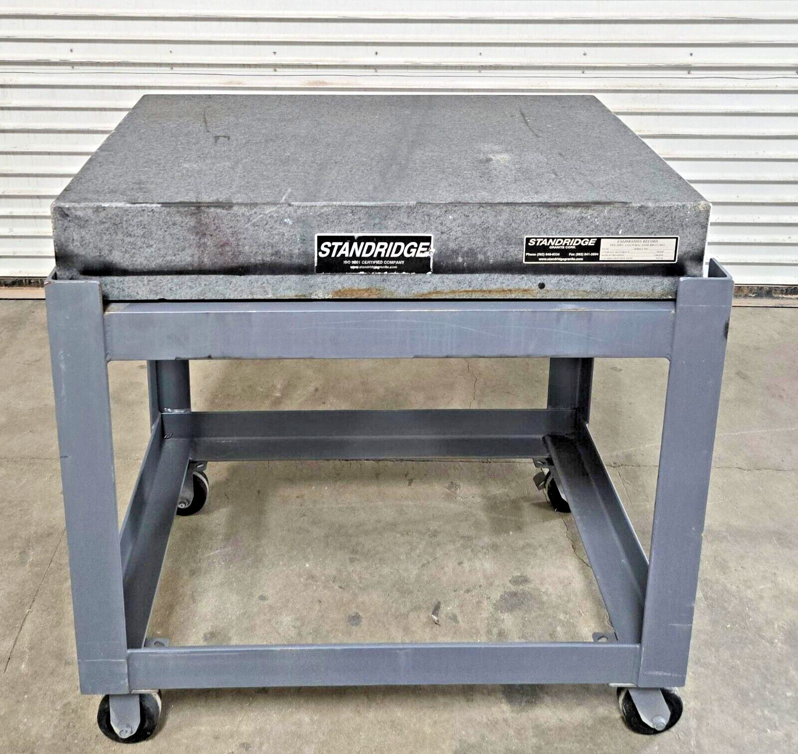 Standridge PRECISION Granite Table Surface Inspection Plate 36" x 24" x 6"