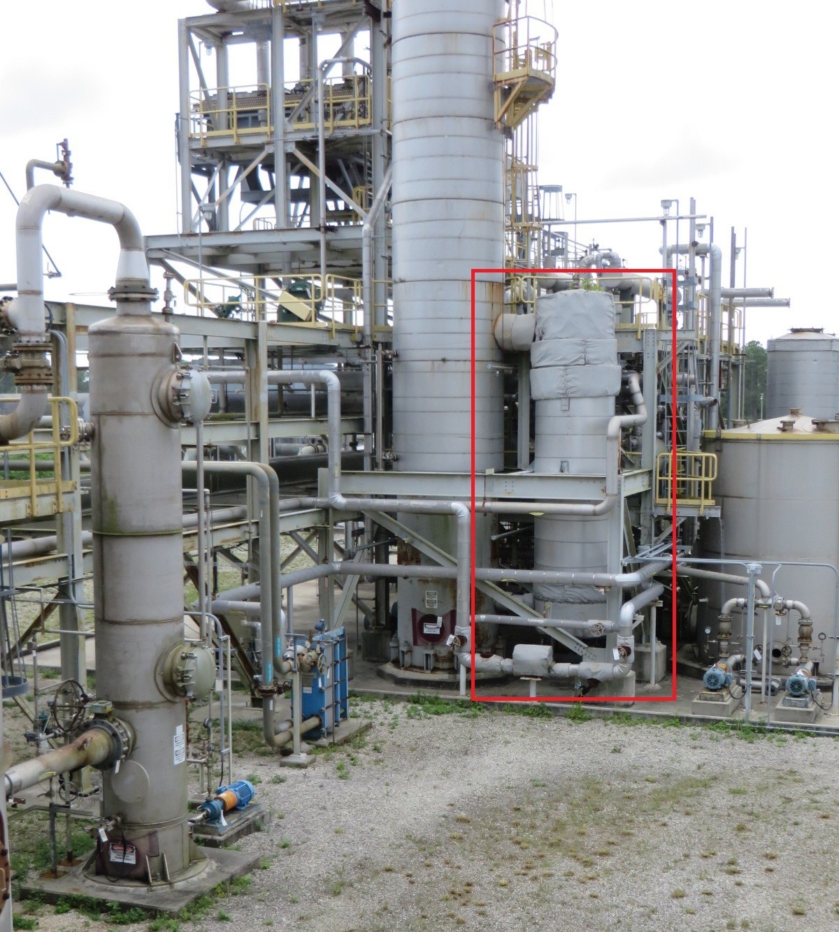 Reboiler / Heat Exchanger, 7062 Sq-Ft (from ethanol distillation column system)