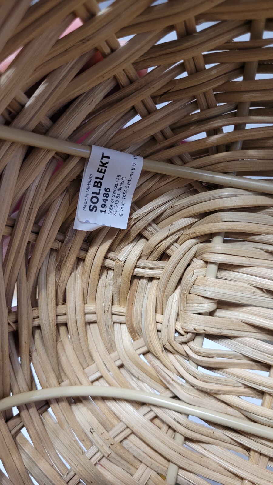 IKEA SOLBLEKT Wicker Backpack Limited Edition Rare 2020