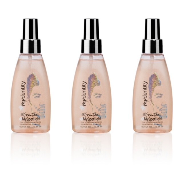3 PACK! GUY_TANG #MYDENTITY #MYSPOTLIGHT 3.4 OZ GUY TANG ROSE GOLD SHIMMER SPRAY
