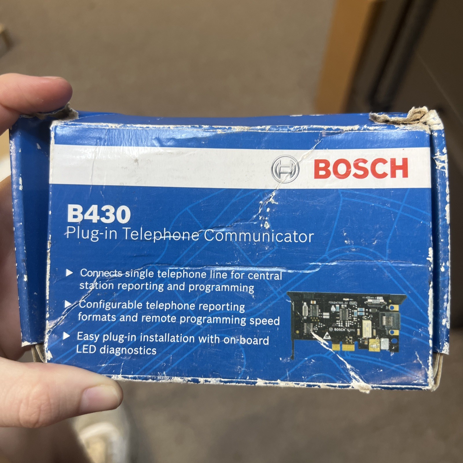 Bosch B430 Plug-In Telephone Communicator Alarm Module New Open Box