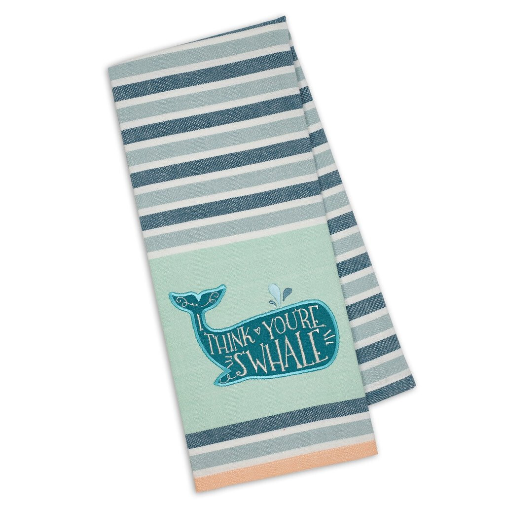 You're S'Whale Embellished Towel DishTowel - DII - 750117