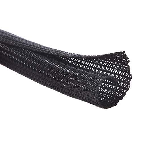 1/2 Inch Split Cable Sleeves Wire Loom Tubing Pet Cable Wrap Protector, 25ft