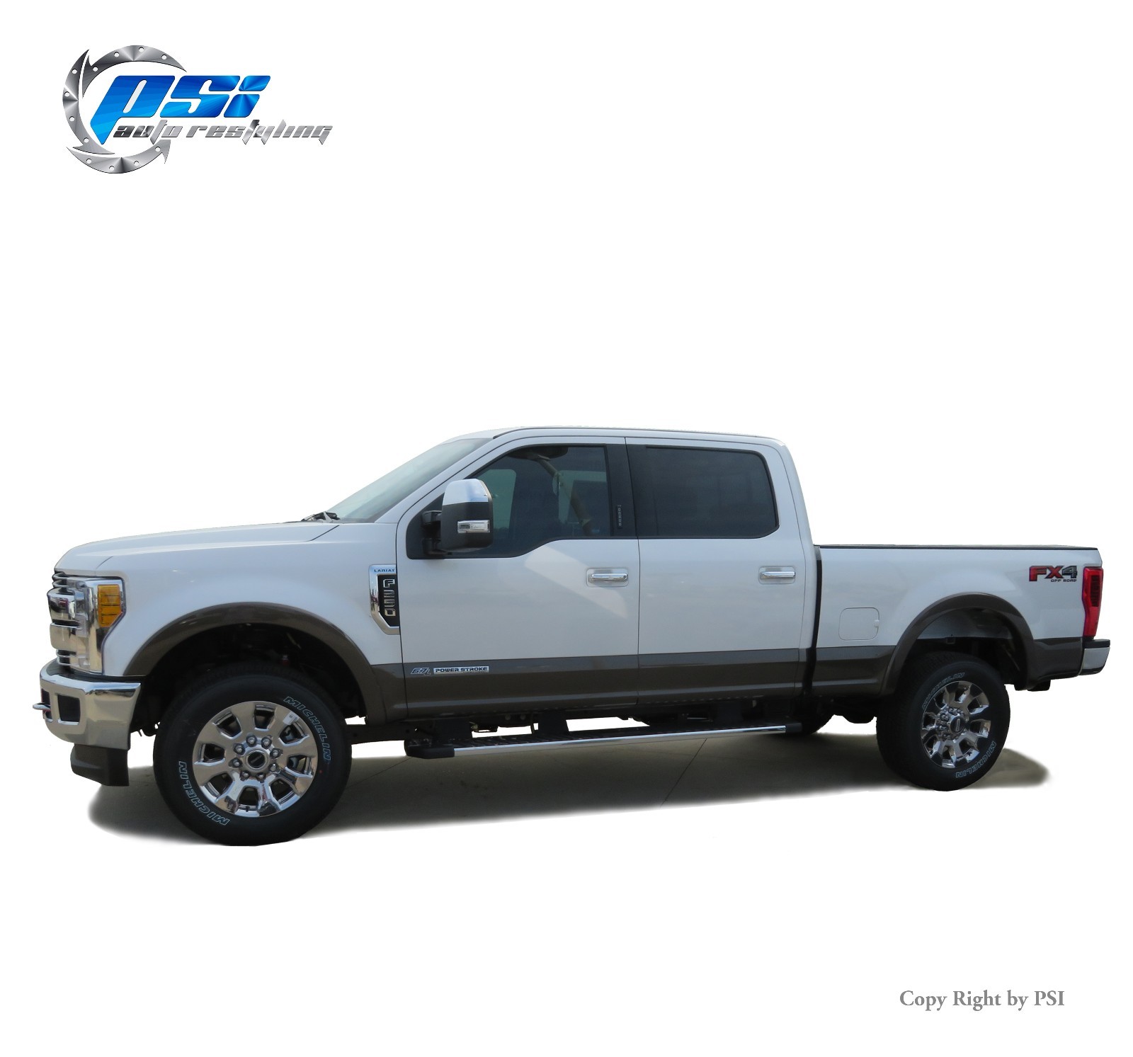 Black Paintable OE Style Fender Flares 17- 20 Ford F-250, F-350 Super Duty