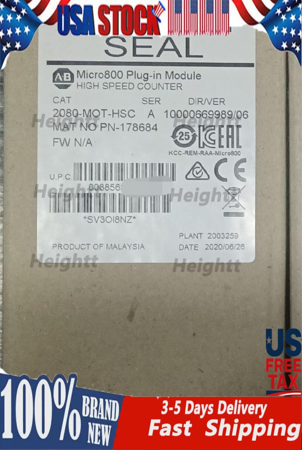 ALLEN-BRADLEY 2080-MOT-HSC MICRO800 PLUG-IN MODULE NEW IN BOX FAST SHIP