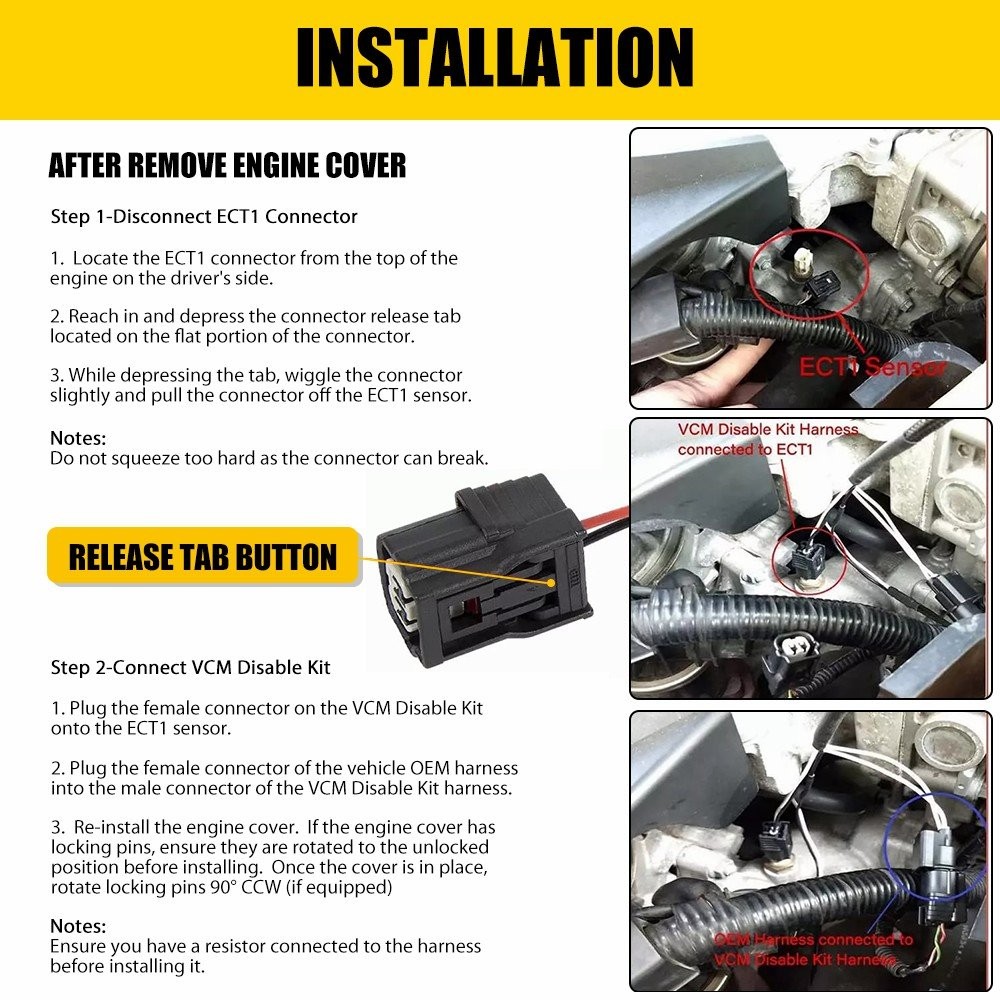 For Honda 2007 Odyssey Engine 6V Complete VCM Harness Plug & Protective Box Set