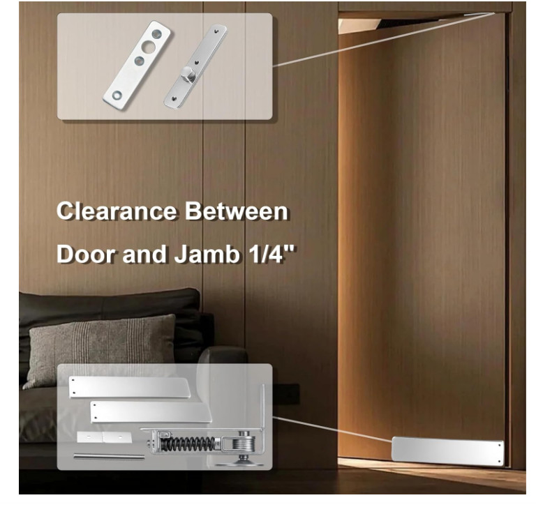 Double Action Spring Hinges Swinging Door Hinge Pivot Hinge with self-Closing