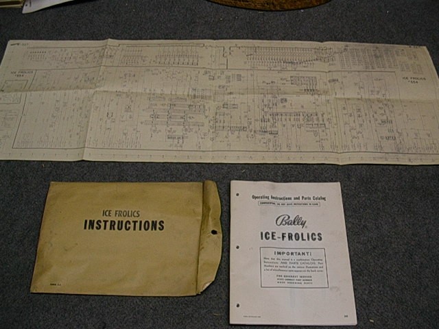1953 Bally ICE FROLICS Bingo Operating Instructions Manual & Schematic