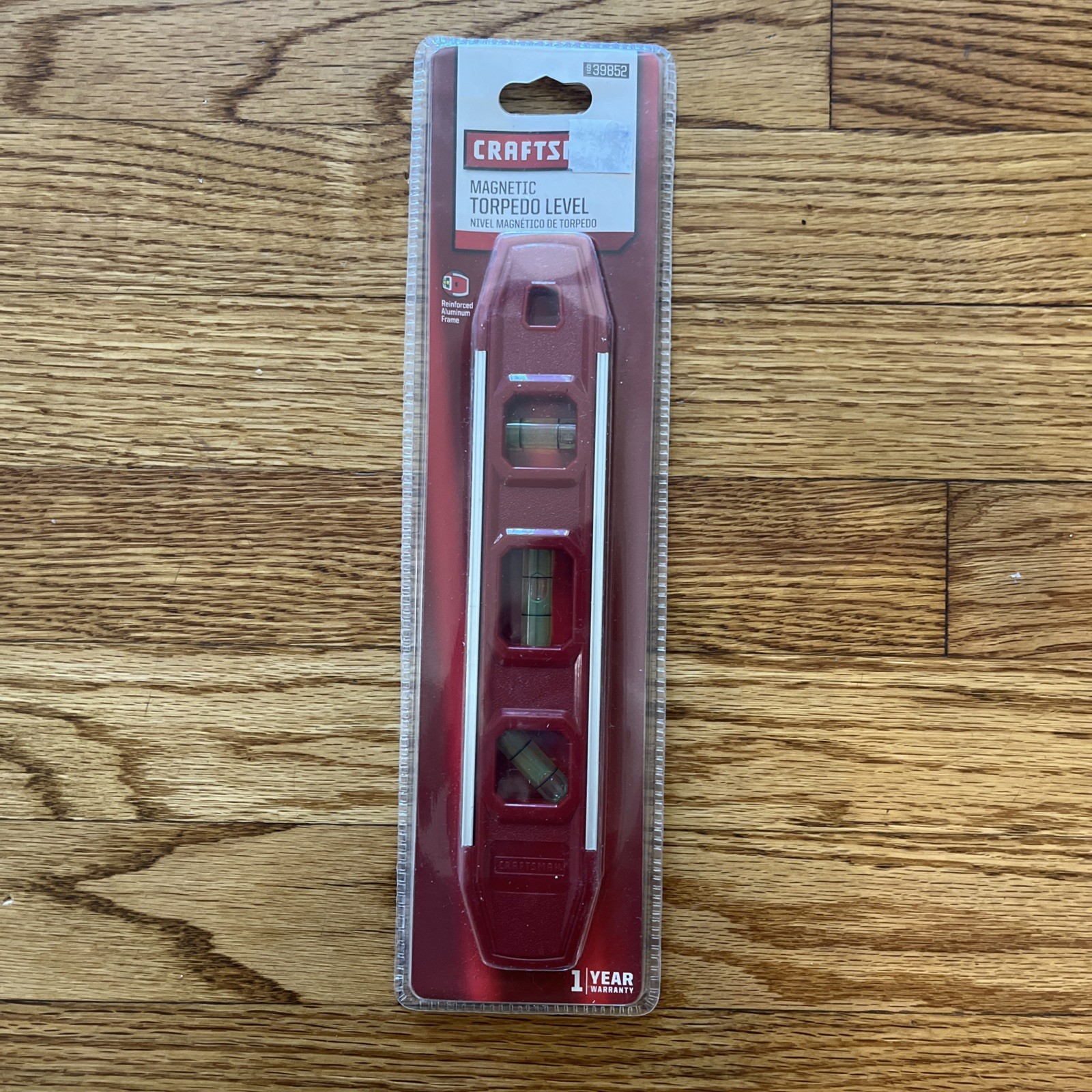 Craftsman Magnetic Torpedo Level - Reinforced Aluminum Frame - # 39852 -New