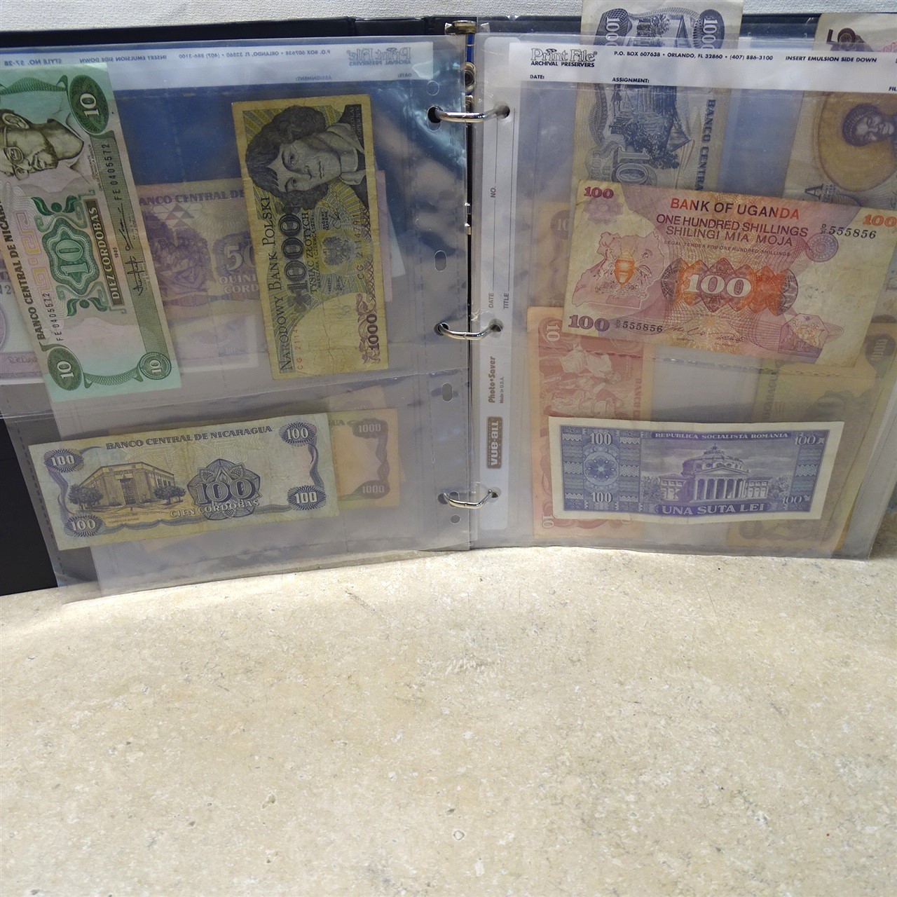 Vintage Assorted Paper Bank Notes Lot, (41) Foreign Notes-Money, See Pics