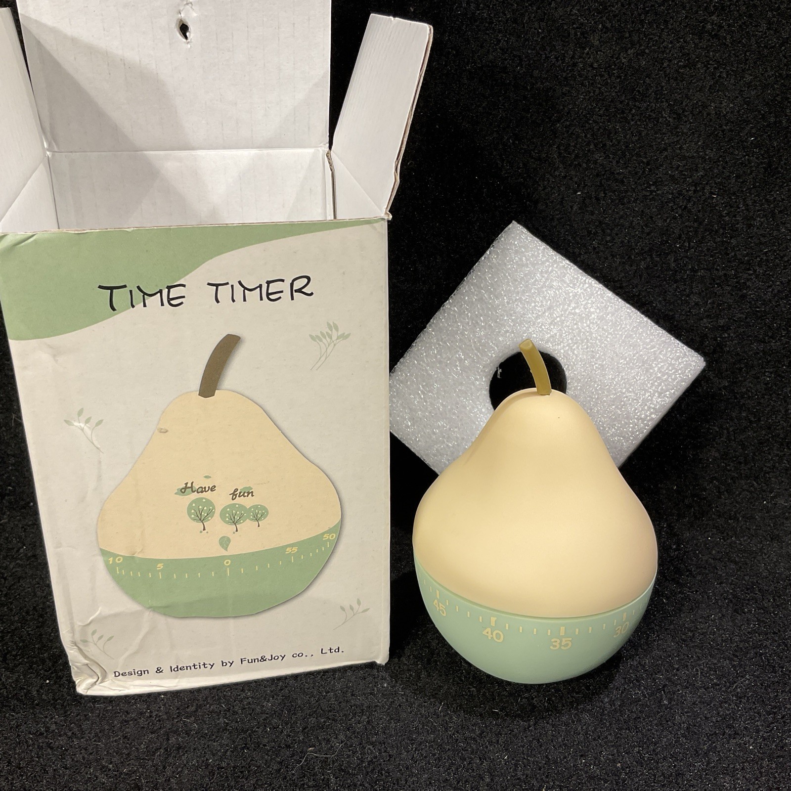 Pear Shaped Kitchen Timer Mechanical Cooking Egg Timer Fruit Vintage Retro Style