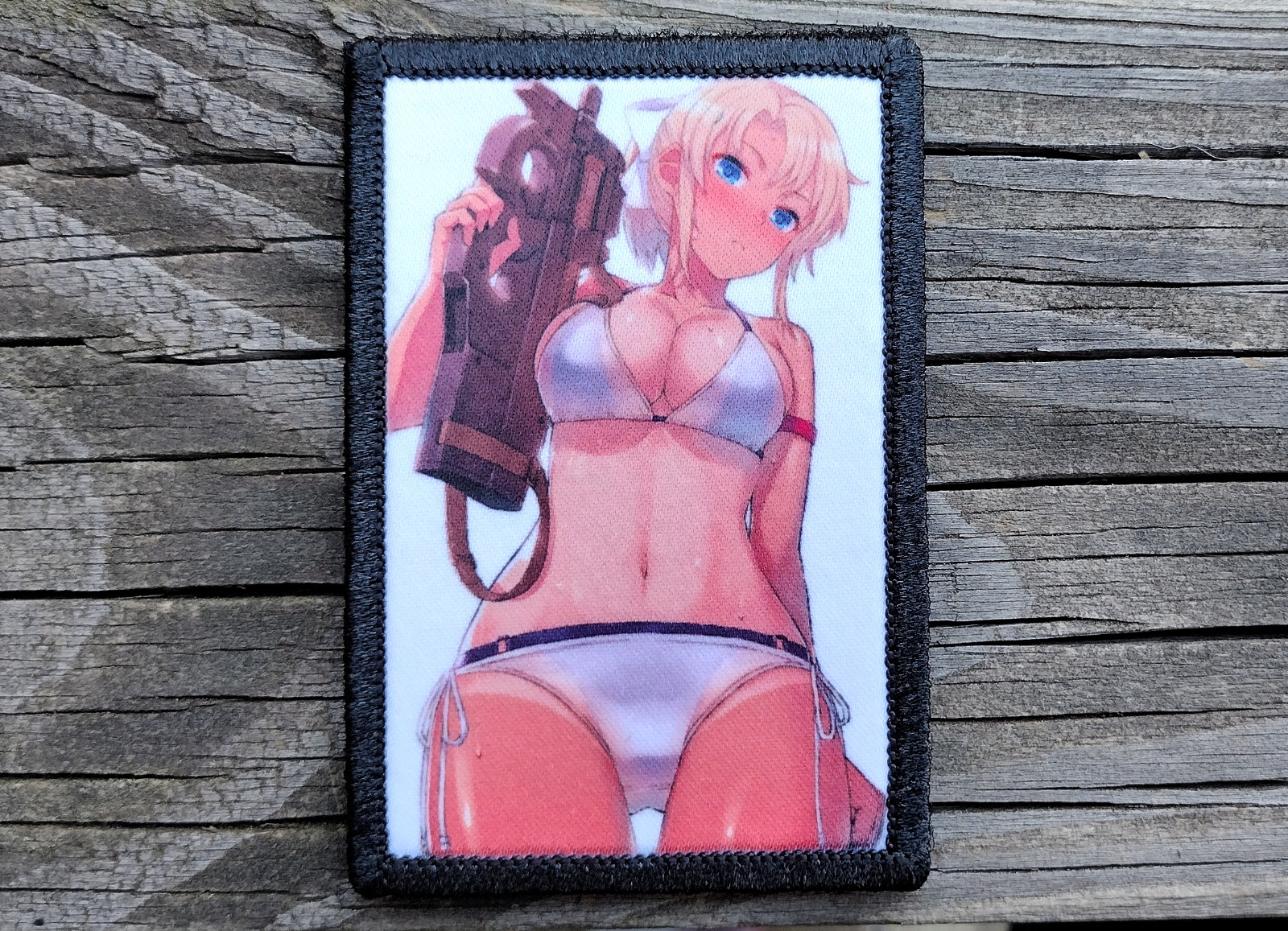 Anime P90 Girl Morale Patch Hook and Loop Army Custom Tactical 2A Gear