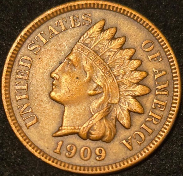 1909 Indian Head Penny - Lightly Circulated RB