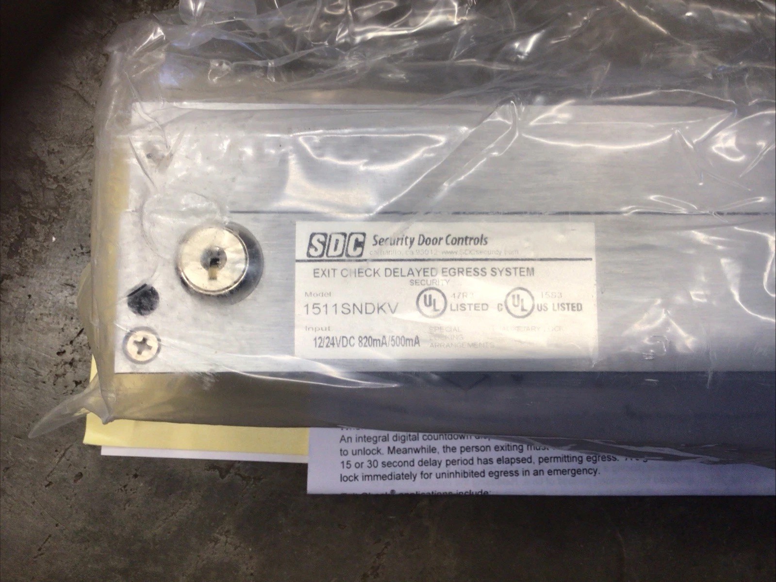 SDC lock 1511SNDKV Delayed Egress Access control 628 ,New ,A201