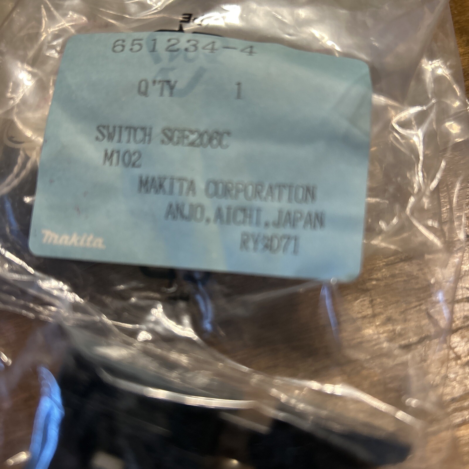 Makita 651234-4 SGE206C switch for 6905H impact