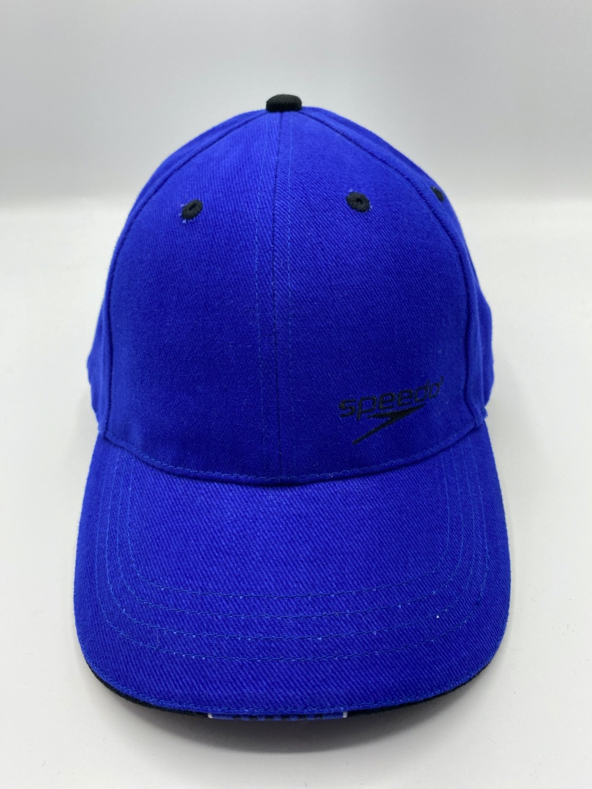 Speedo Logo Blue Men Adult Cotton Baseball Cap Hat One Size