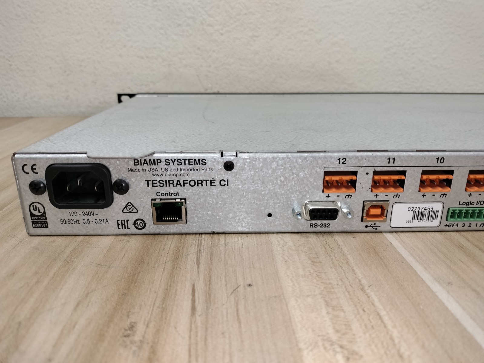 Biamp TesiraFORTE CI 12x8 Digital Audio Signal Processor (DSP)