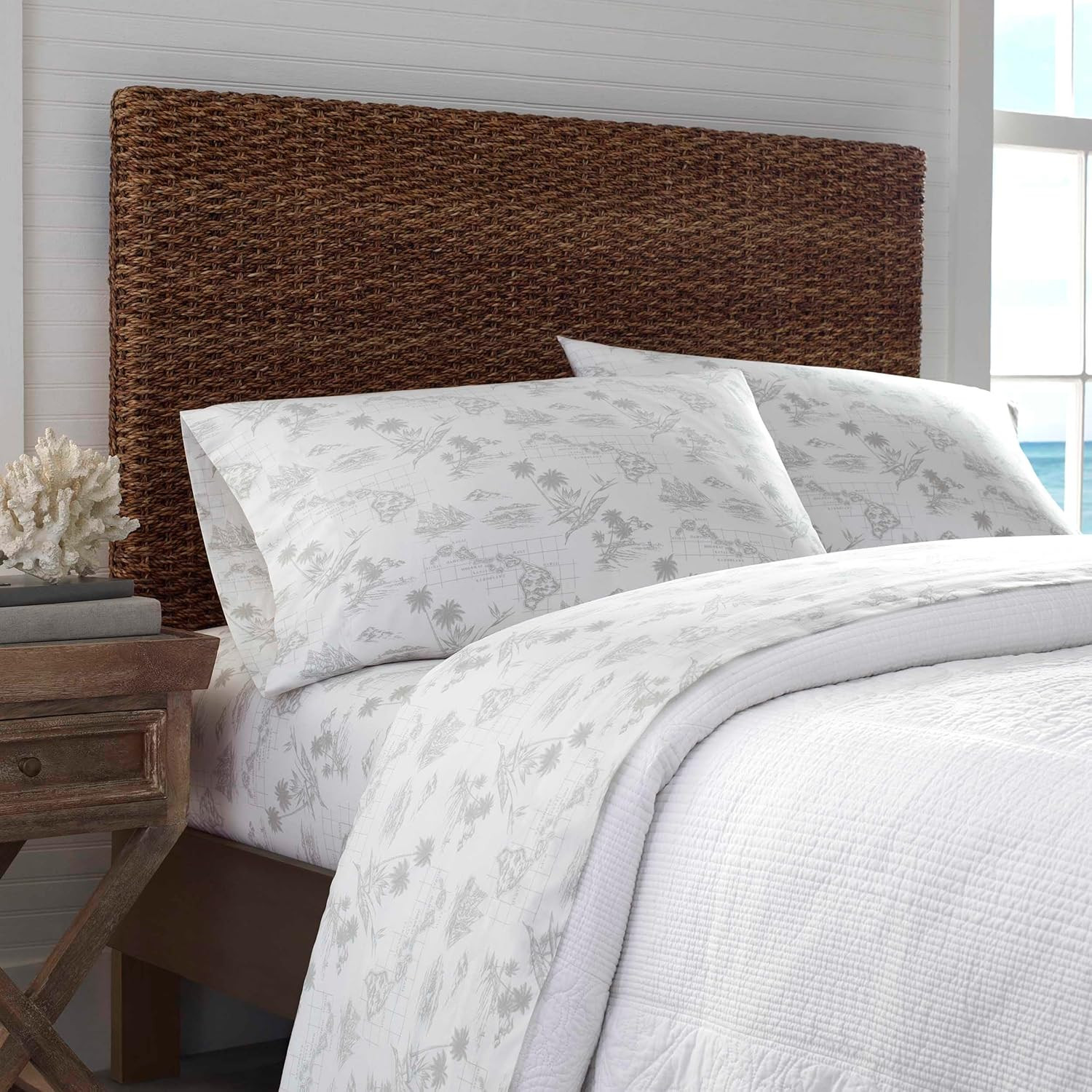 Tommy Bahama - King Size Sheets Set, Crisp & Tailored Cooling Sheets with a Smoo