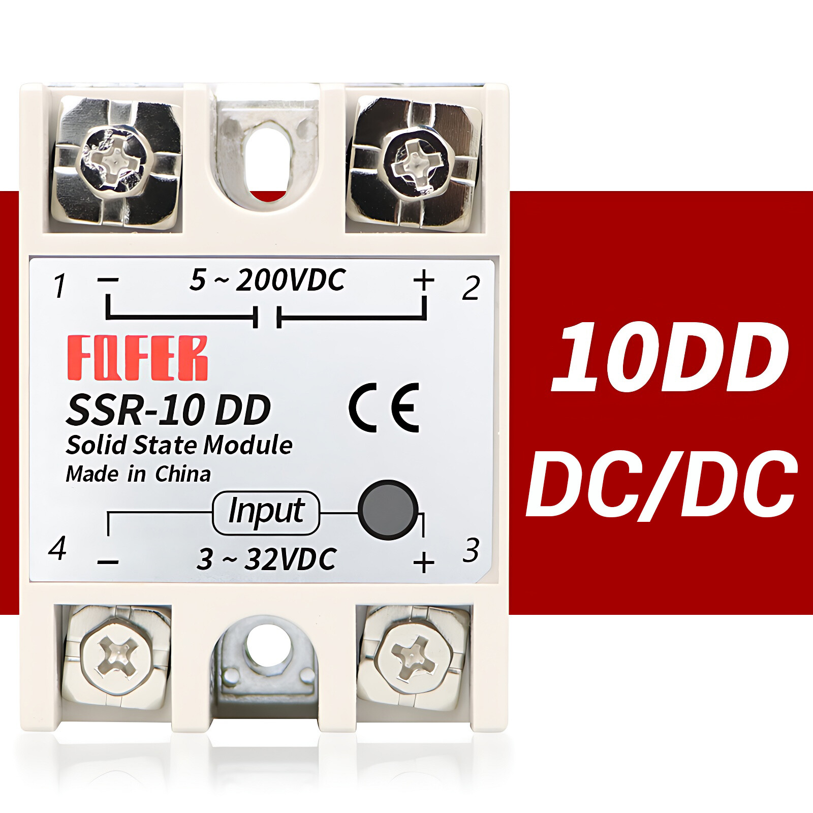 DC To DC Solid State Relay Module 10A-100A SSR-10DD To SSR-100DD - Heatsinks New