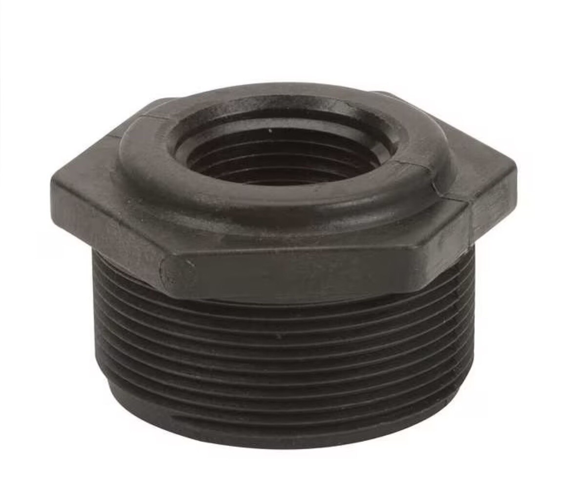 Reducing Bushing, Polypropylene, 2" x 1", Schedule 80 (RB200-100)