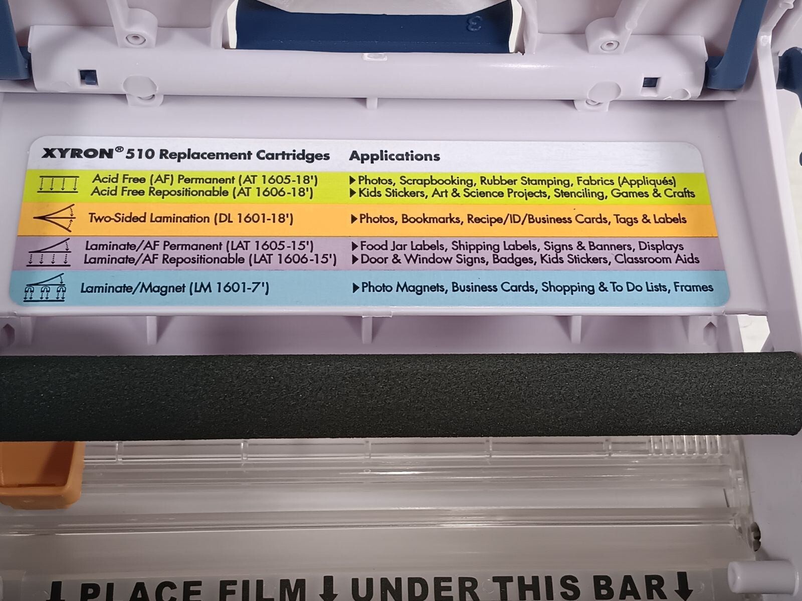 Zyron 510 Laminator, Sticker, Label Maker w 2 NewbCartridge Replacements