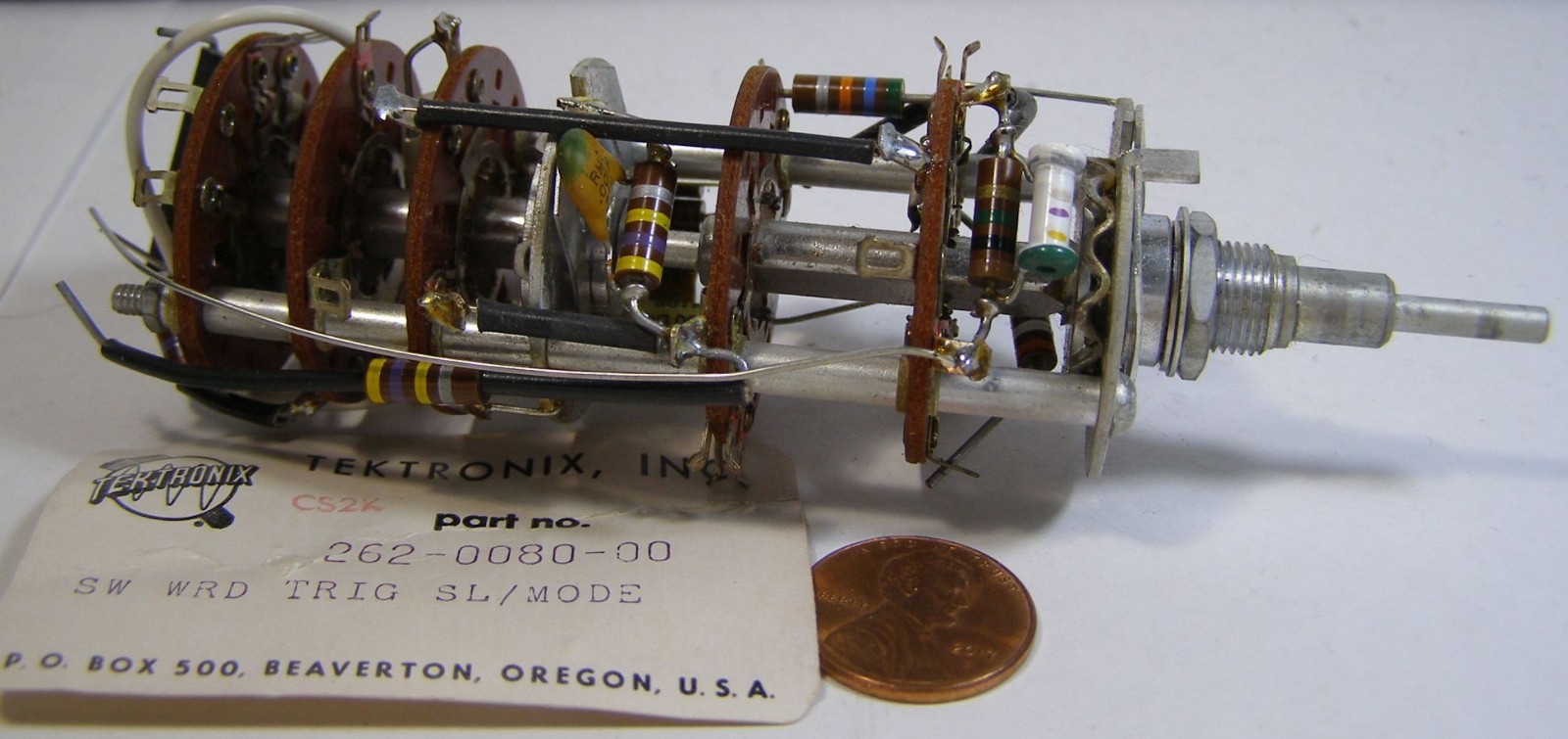 TEKTRONIX PT NO 262-0080-00 SW WRD TRIG SK/MODE