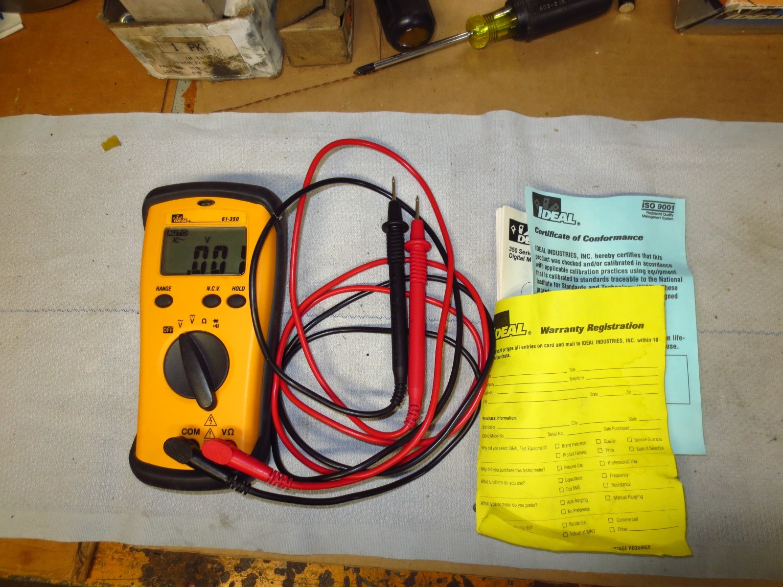 Ideal 61-350 Digital Multimeter, Voltmeter,  Ohmmeter