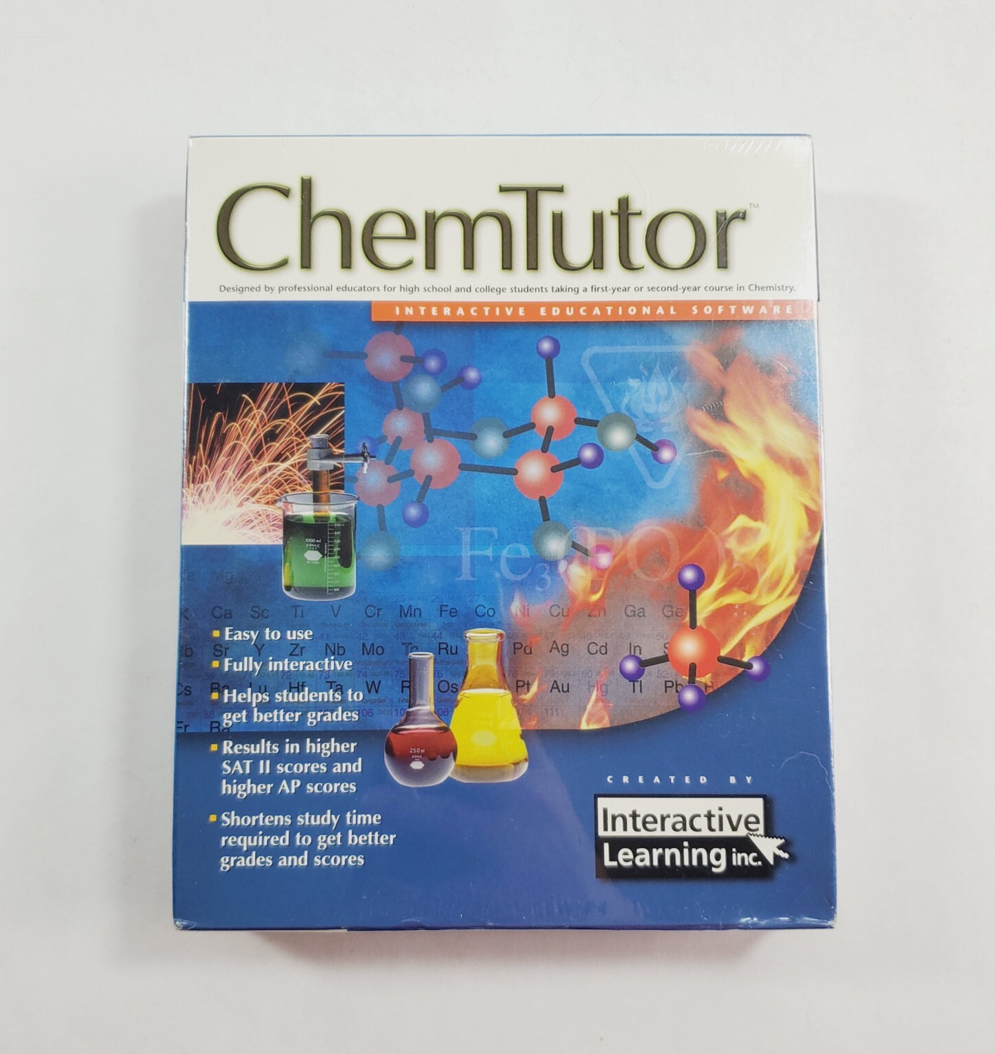 ChemTutor Course On CD Interactive Educational Software New Sealed 1999