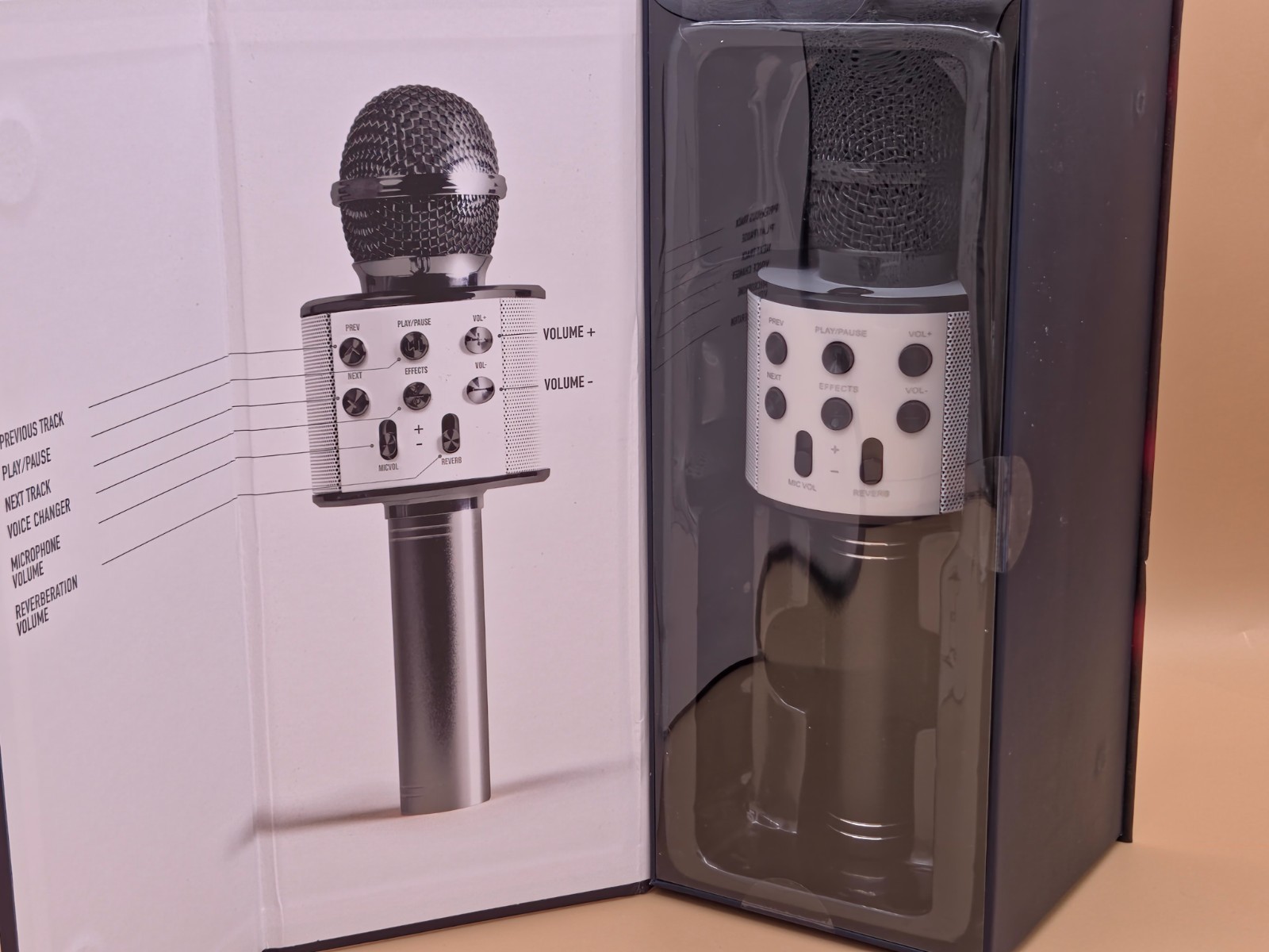 iJoy OPEN MIC Bluetooth Speaker & Karaoke Microphone Up To 5 Hr Playtime NEW