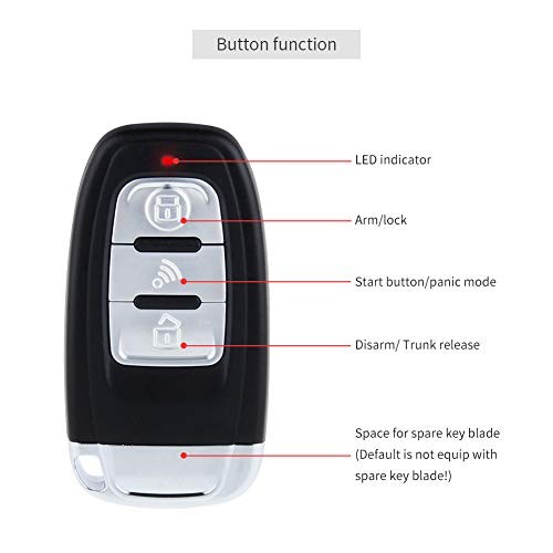 EC003 Smart Key PKE Passive Keyless Entry Car Alarm System Push Start Button