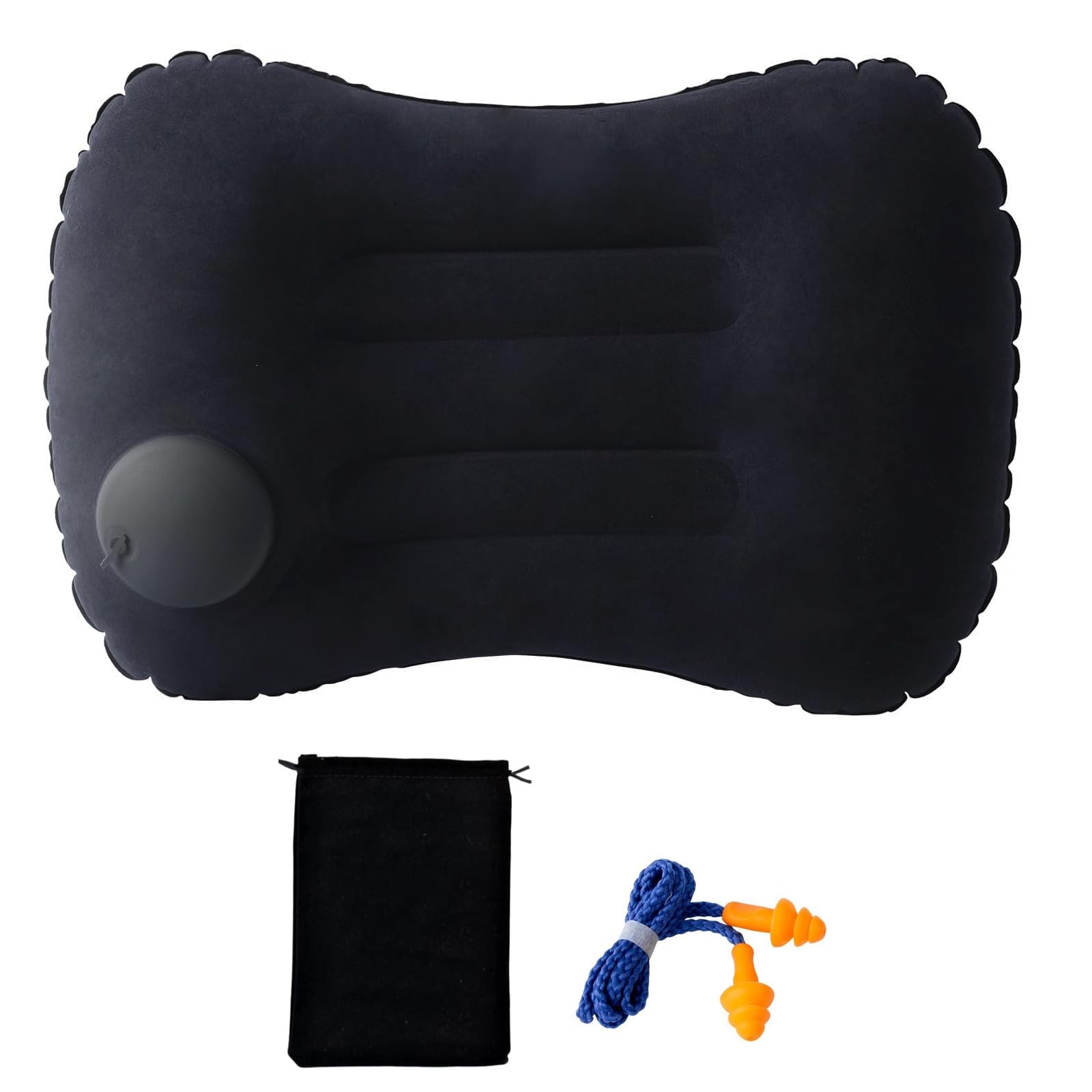 CHIVOLONA Outdoor Inflatable Travel 17*11*4 in(fully inflated), Dark Blue