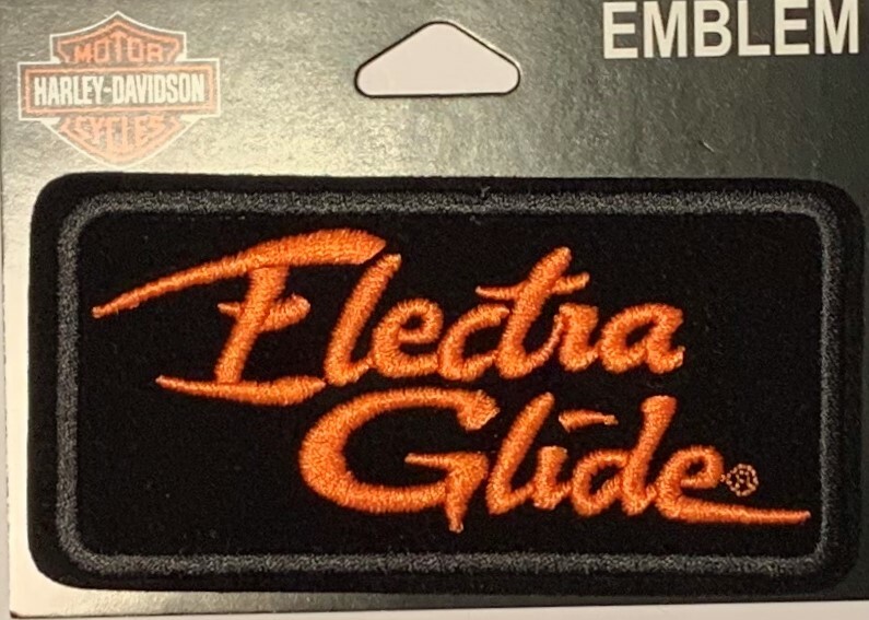 Harley Davidson Electra Glide Motorcycle Vest Patch Emblem 4" x 2" EM1056642