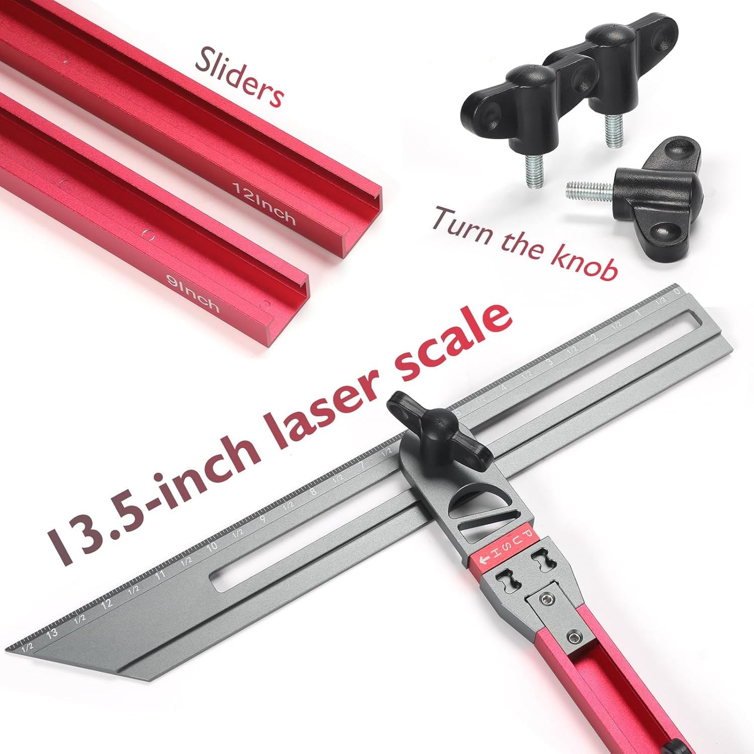 Stair Tread Template Tool – Adjustable Stair Measuring Tool for Treads and Riser
