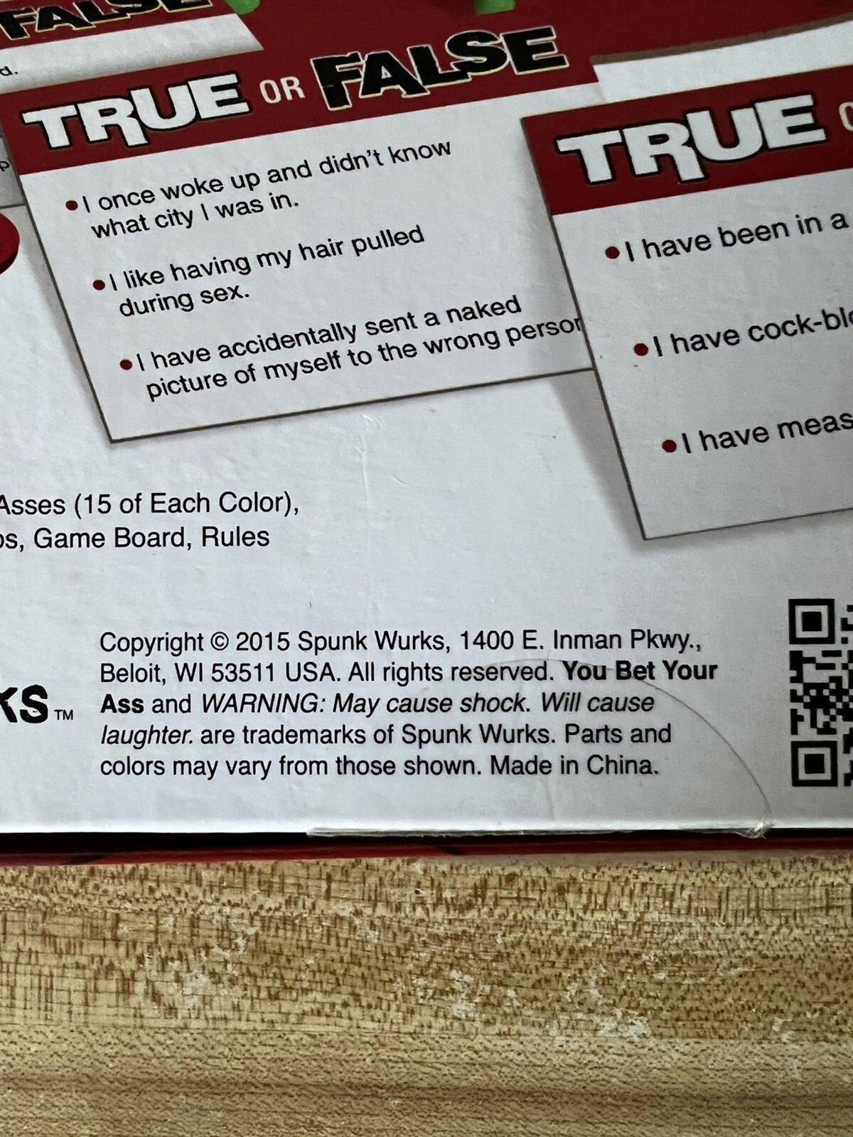 You Bet Your Ass Board Game, Preowned