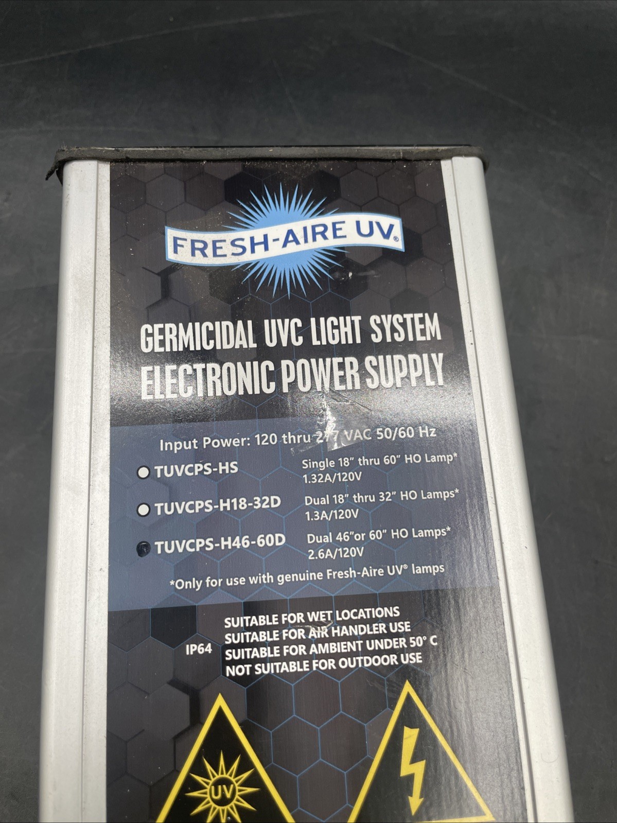Fresh Aire TUVCPS-H46-60D-KIT UV High Output Power Supply