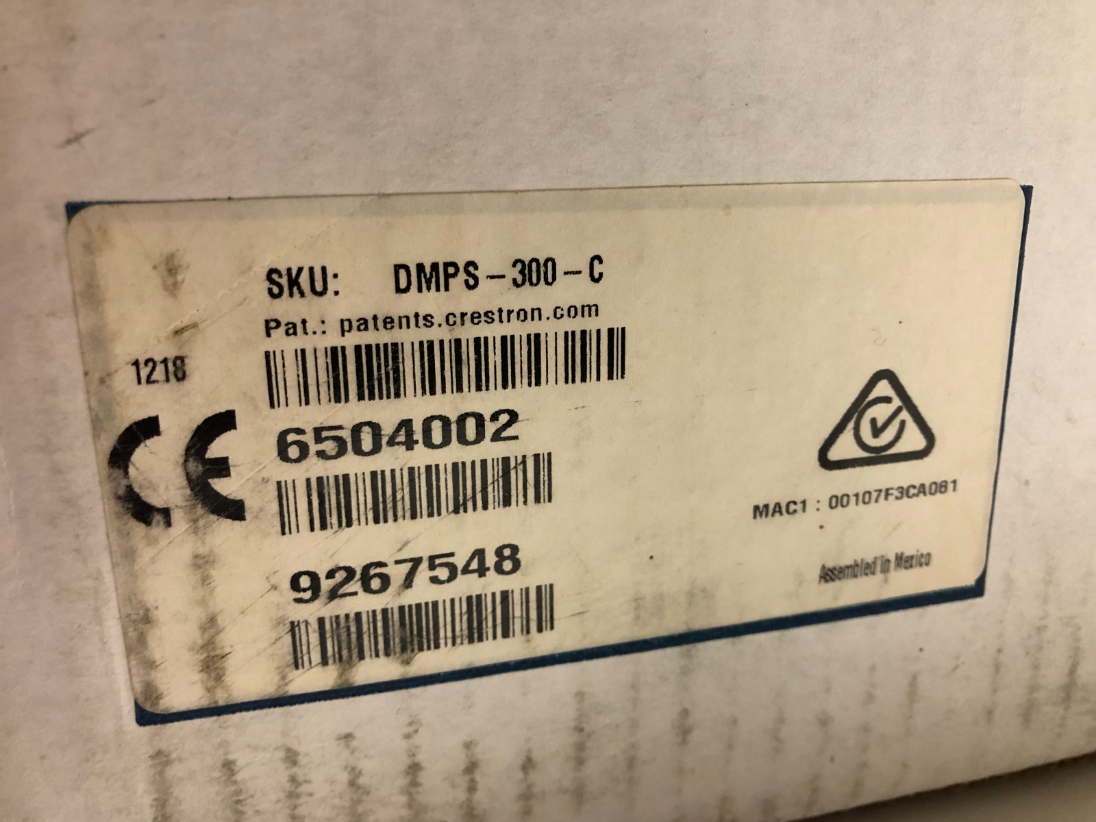 Crestron DMPS-300-C Digital Media Presentation System HDMI HDBT