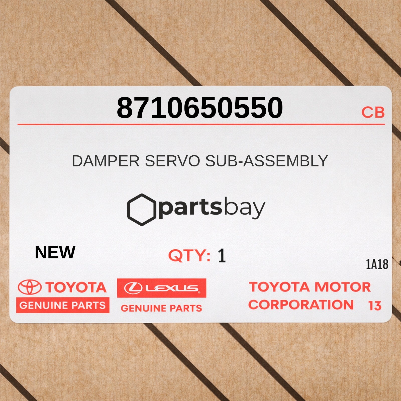 Genuine 2014-2021 Toyota Land Cruiser Damper Servo Sub-Assembly 8710650550