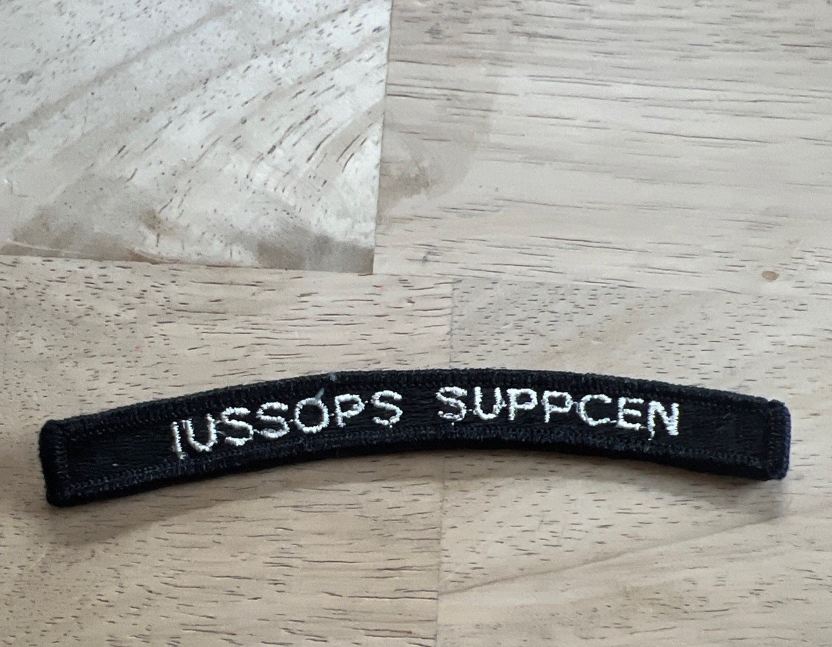 VTG U.S Navy Military Iussops Suppcen Rocker  Tab Patch
