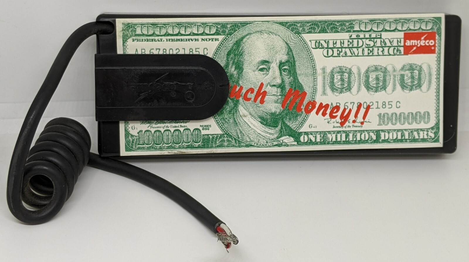Amseco Cash Register Holdup Alarm Unit AMC-2 Money Clip Alarm Sensor NOS