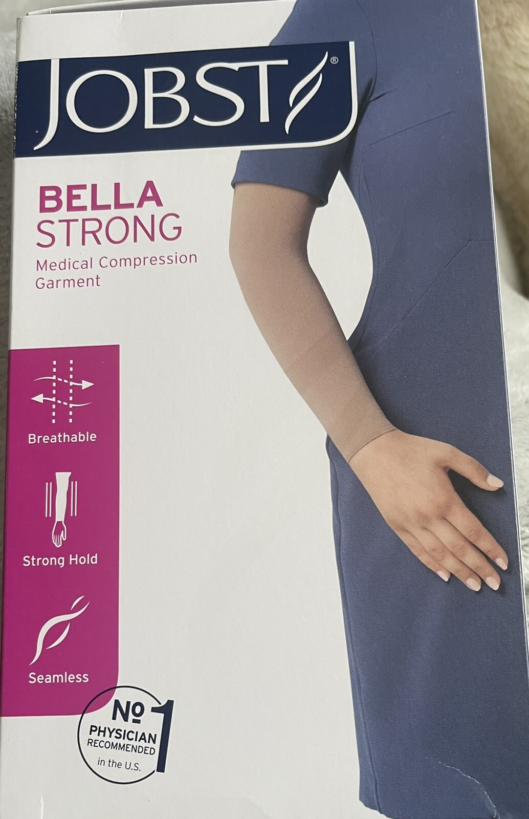 JOBST Bella Strong Compression Armsleeve *Size 3-15-20mmHg*Natural*NIB*Free Ship