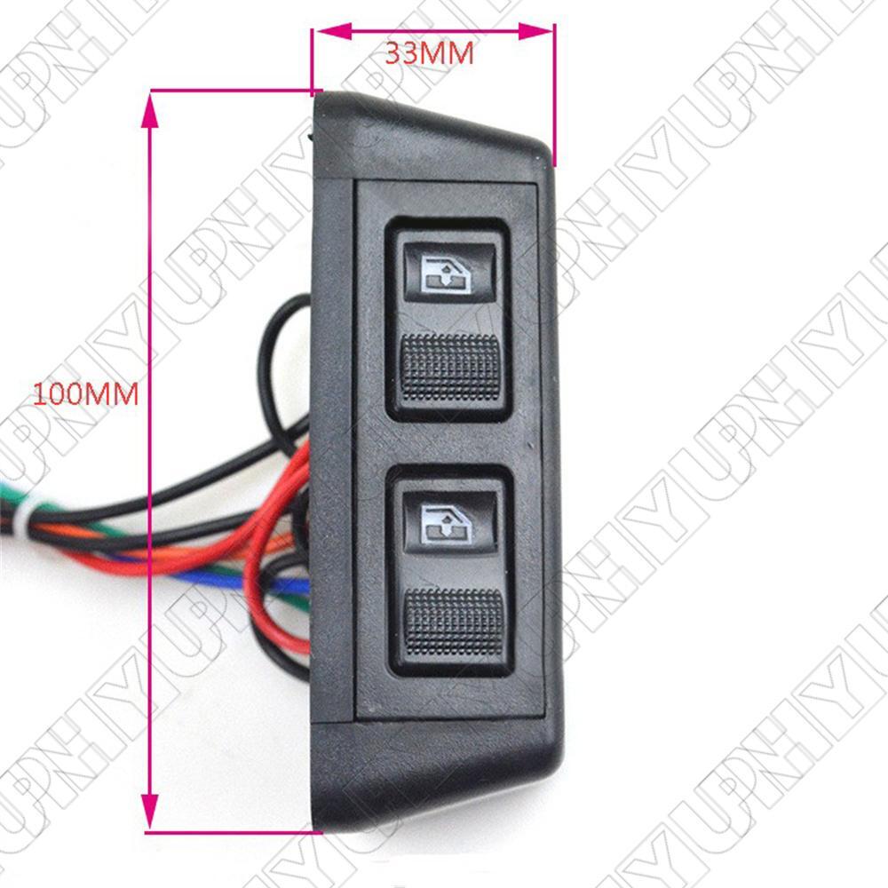 Universal 3 Remote Switch Kit Door Lock Power Window 12V Fits Front Two Doors