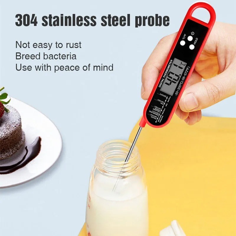 Digital Meat Thermometer Cooking Food Kitchen BBQ Probe Water Milk Oil Liquid Ov
